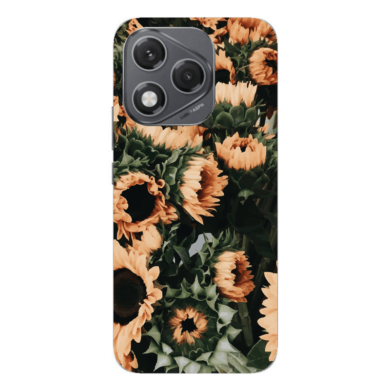 Honor 400 Lite Sunflowers Transparent Silicone TPU Θήκη